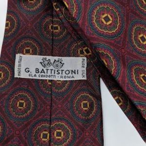 Vintage Battistoni of Rome silk tie made in Italy